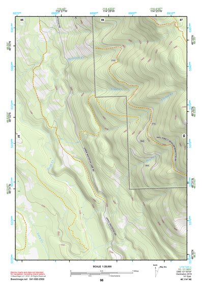 48114NE Page 98 Whitefish Range Topo Preview 1