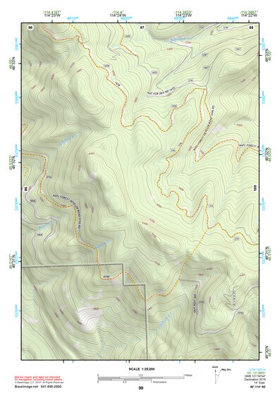 48114NE Page 99 Whitefish Range Topo Preview 1