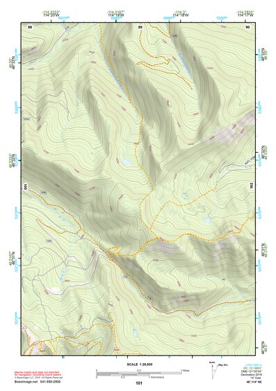 48114NE Page 101 Whitefish Range Topo Preview 1