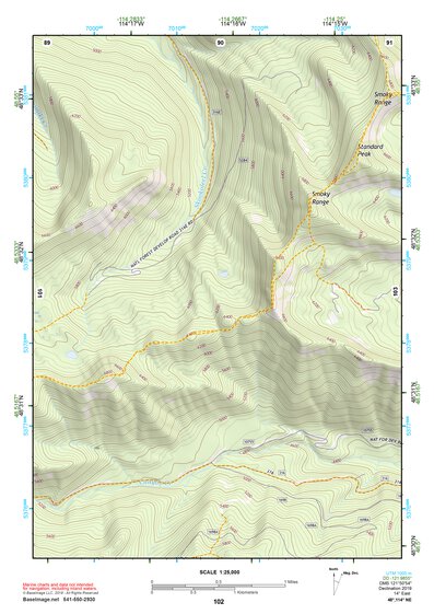 48114NE Page 102 Whitefish Range Topo Preview 1