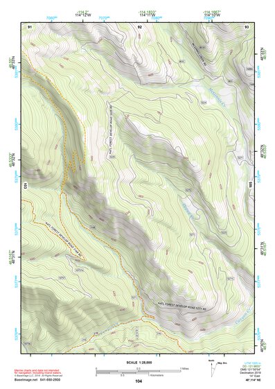 48114NE Page 104 Whitefish Range Topo Preview 1