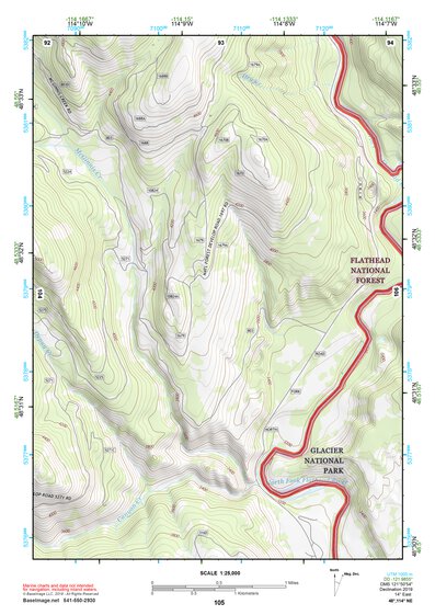 48114NE Page 105 Whitefish Range Topo Preview 1