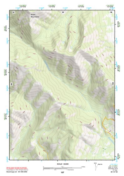 48114NE Page 107 Whitefish Range Topo Preview 1
