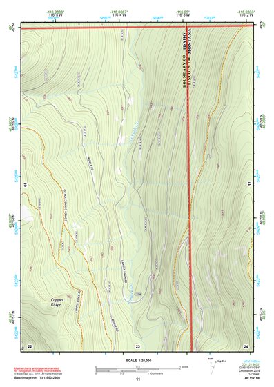 48116NE Page 11 Bonners Ferry Topo Preview 1
