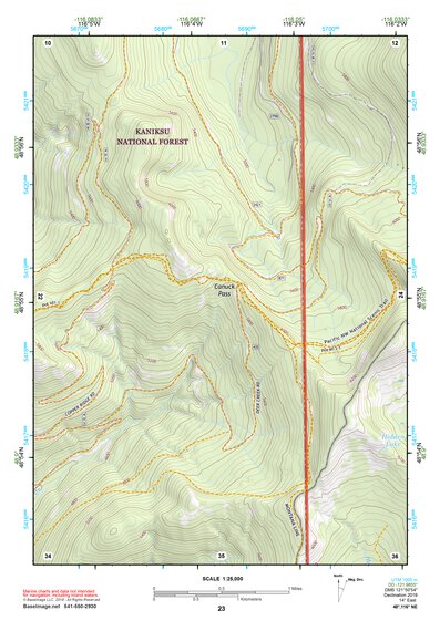 48116NE Page 23 Bonners Ferry Topo Preview 1
