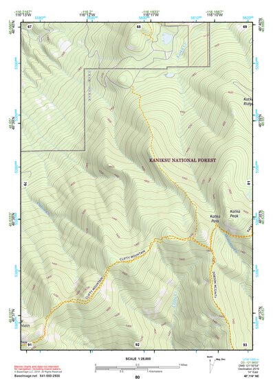 48116NE Page 80 Bonners Ferry Topo Preview 1
