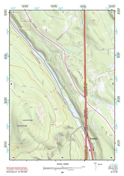 48116NE Page 83 Bonners Ferry Topo Preview 1