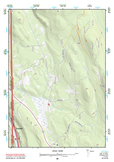 48116NE Page 84 Bonners Ferry Topo Preview 1