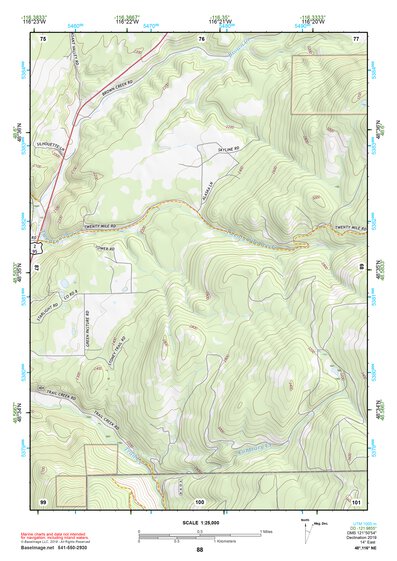 48116NE Page 88 Bonners Ferry Topo Preview 1