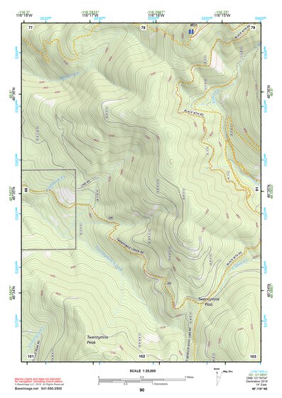 48116NE Page 90 Bonners Ferry Topo Preview 1