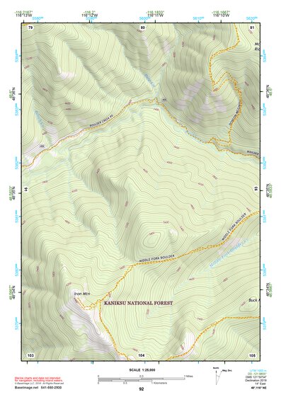 48116NE Page 92 Bonners Ferry Topo Preview 1