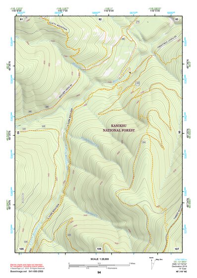 48116NE Page 94 Bonners Ferry Topo Preview 1