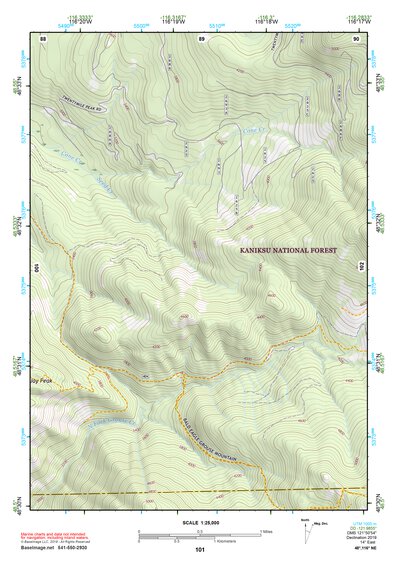 48116NE Page 101 Bonners Ferry Topo Preview 1