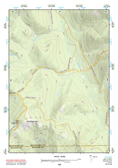 48116NE Page 103 Bonners Ferry Topo Preview 1