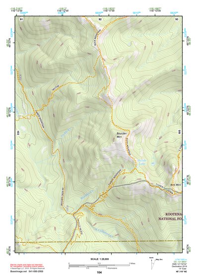 48116NE Page 104 Bonners Ferry Topo Preview 1
