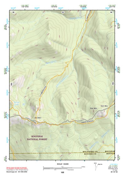 48116NE Page 105 Bonners Ferry Topo Preview 1