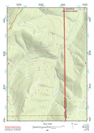 48116NE Page 107 Bonners Ferry Topo Preview 1