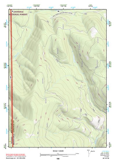 48116NE Page 108 Bonners Ferry Topo Preview 1