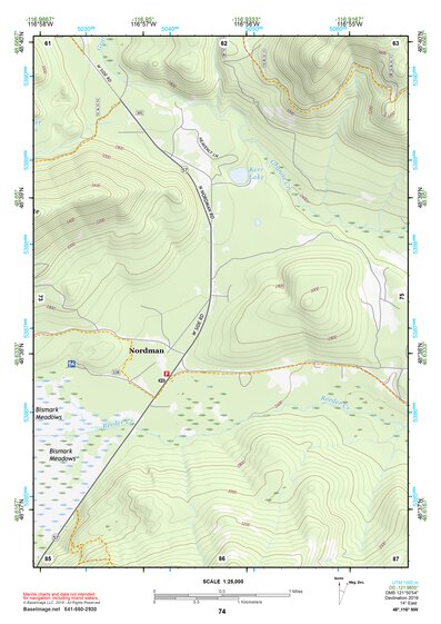 48116NW Page 74 Bonners Ferry Topo Preview 1