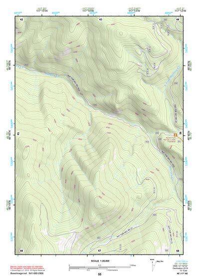48117NE Page 55 Colville Topo Preview 1