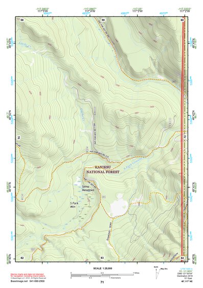 48117NE Page 71 Colville Topo Preview 1