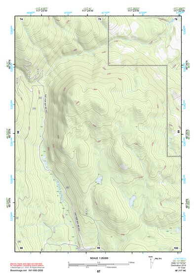 48117NE Page 87 Colville Topo Preview 1