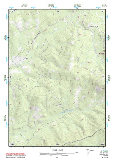 48117NE Page 91 Colville Topo Preview 1