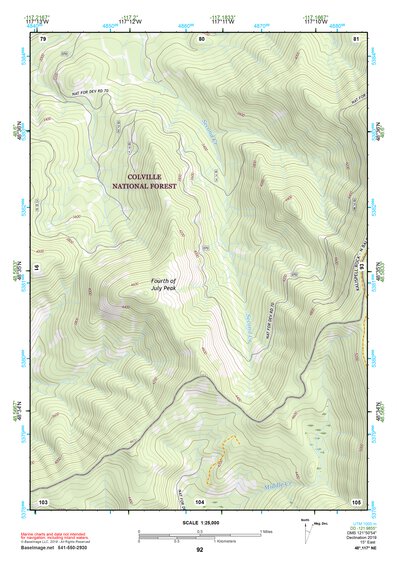 48117NE Page 92 Colville Topo Preview 1