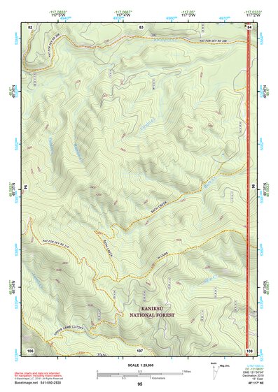 48117NE Page 95 Colville Topo Preview 1