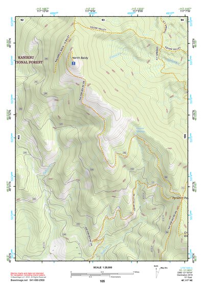 48117NE Page 105 Colville Topo Preview 1