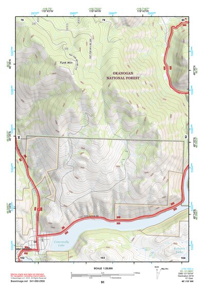 48119NW Page 91 Oroville Topo Preview 1