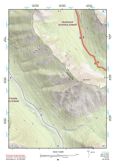 48120NW Page 90 Robinson Mountain Topo Preview 1