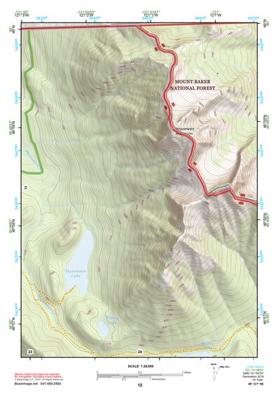 48121NE Page 12 Mount Baker Topo Preview 1