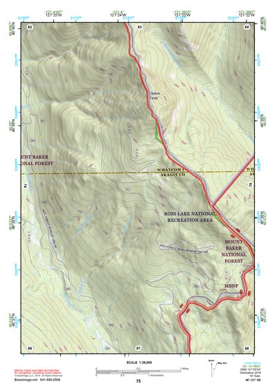 48121NE Page 75 Mount Baker Topo Preview 1