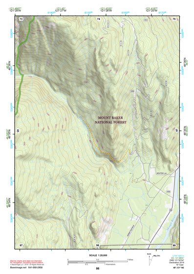 48121NE Page 86 Mount Baker Topo Preview 1