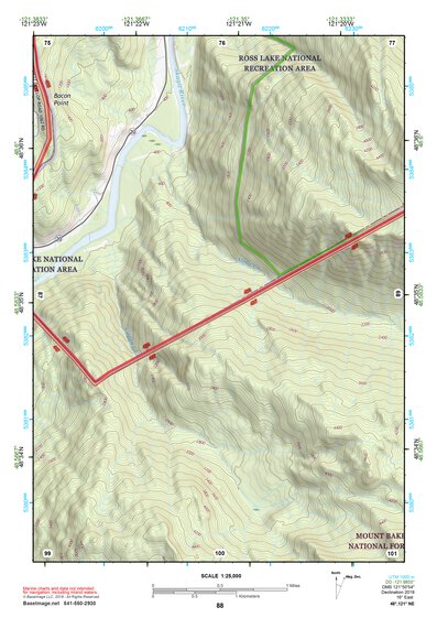 48121NE Page 88 Mount Baker Topo Preview 1