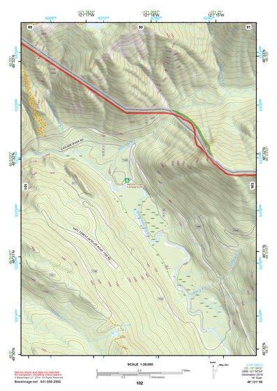 48121NE Page 102 Mount Baker Topo Preview 1