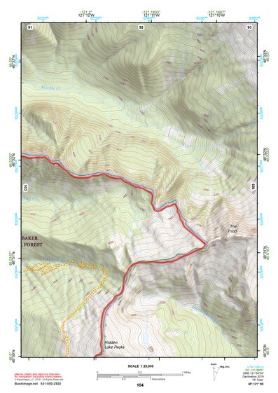 48121NE Page 104 Mount Baker Topo Preview 1