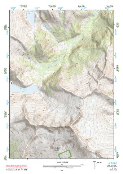 48121NE Page 107 Mount Baker Topo Preview 1