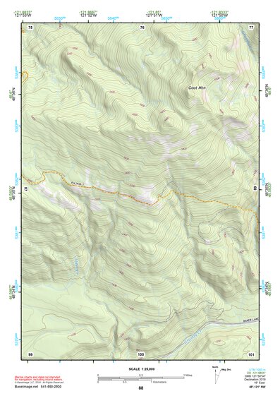48121NW Page 88 Mount Baker Topo Preview 1