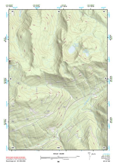 48121NW Page 94 Mount Baker Topo Preview 1