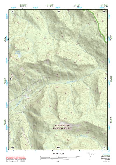 48121NW Page 95 Mount Baker Topo Preview 1