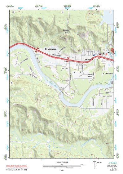 48121NW Page 102 Mount Baker Topo Preview 1