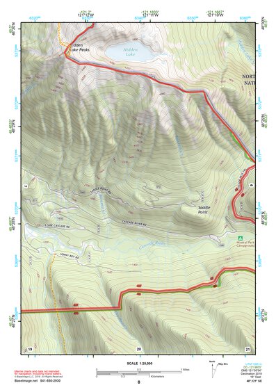 48121SE Page 8 Sauk River Topo Preview 1