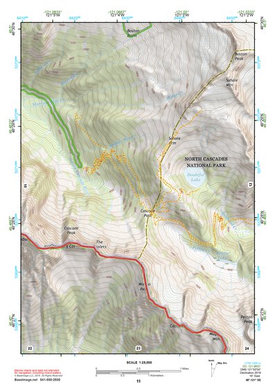 48121SE Page 11 Sauk River Topo Preview 1