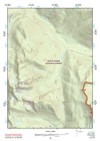 48121SE Page 14 Sauk River Topo Preview 1
