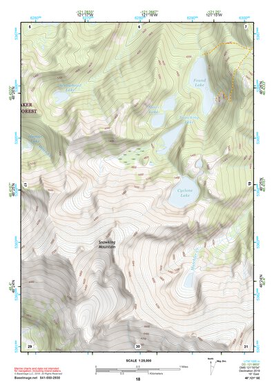 48121SE Page 18 Sauk River Topo Preview 1