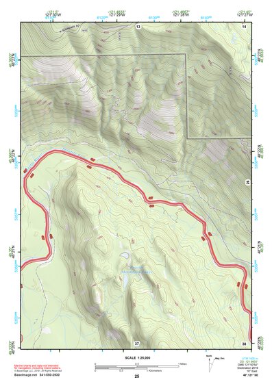48121SE Page 25 Sauk River Topo Preview 1