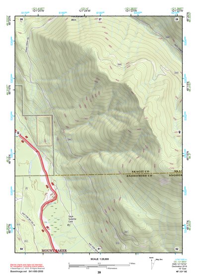 48121SE Page 39 Sauk River Topo Preview 1