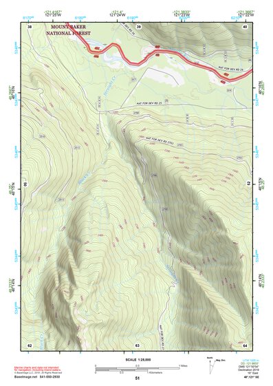 48121SE Page 51 Sauk River Topo Preview 1